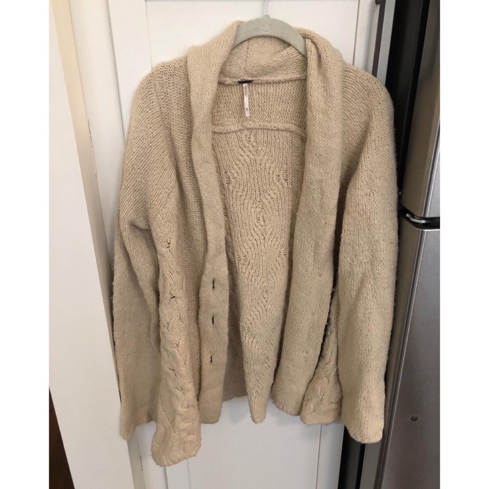 Free People Oversized Wool Cardigan - Size Medium